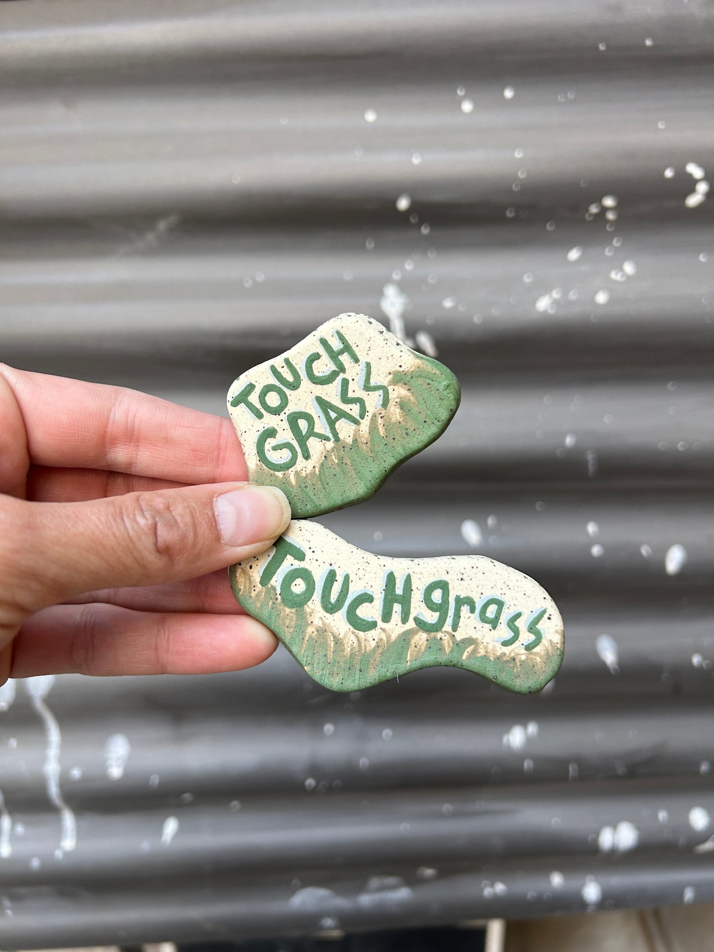 Touch Grass Magnet Set
