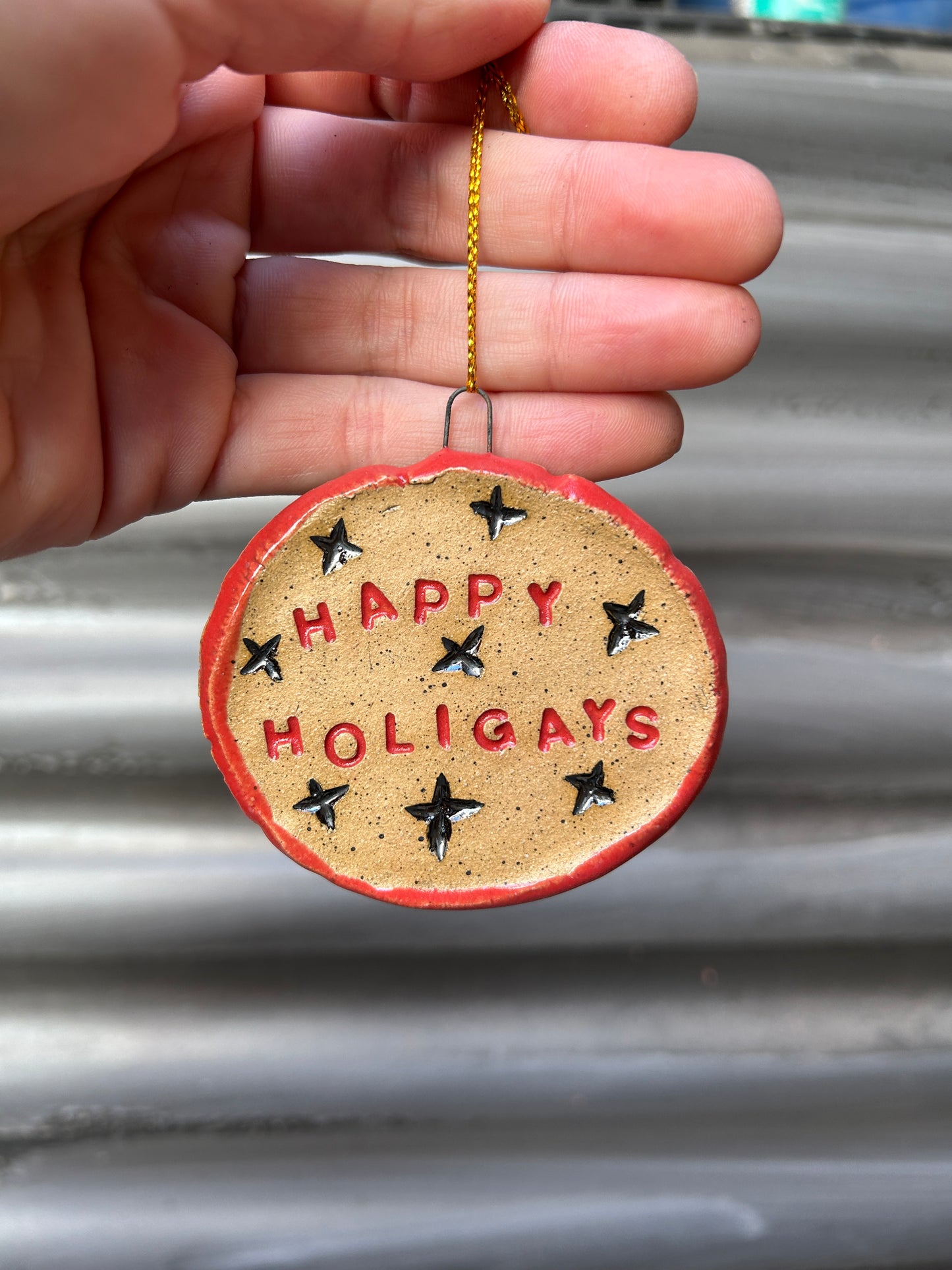 Happy Holigays Sparkles Ornament