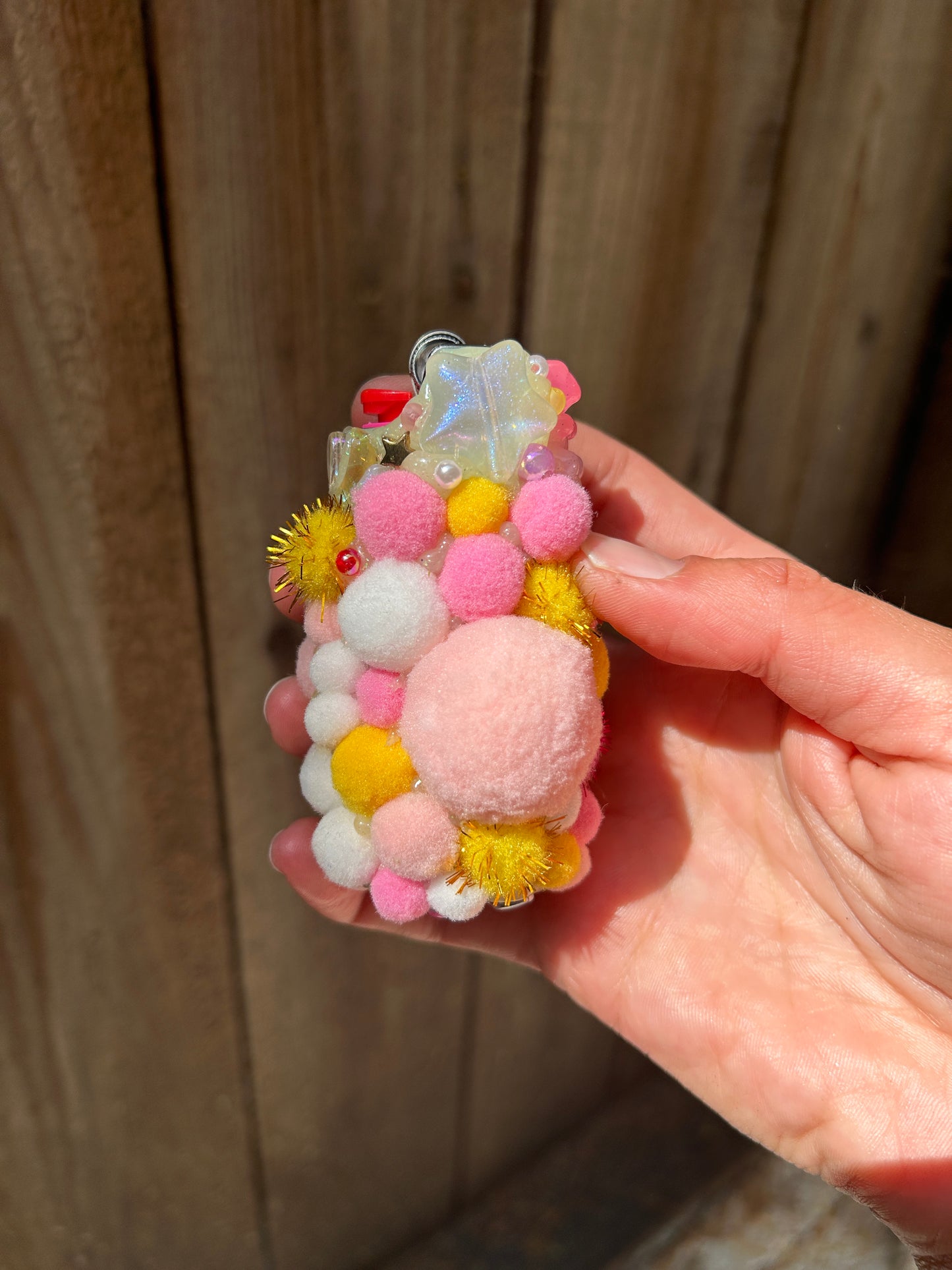 Vintage Happy Meal Toy Daisy Duck Fuzzy Squishy Lighter Case