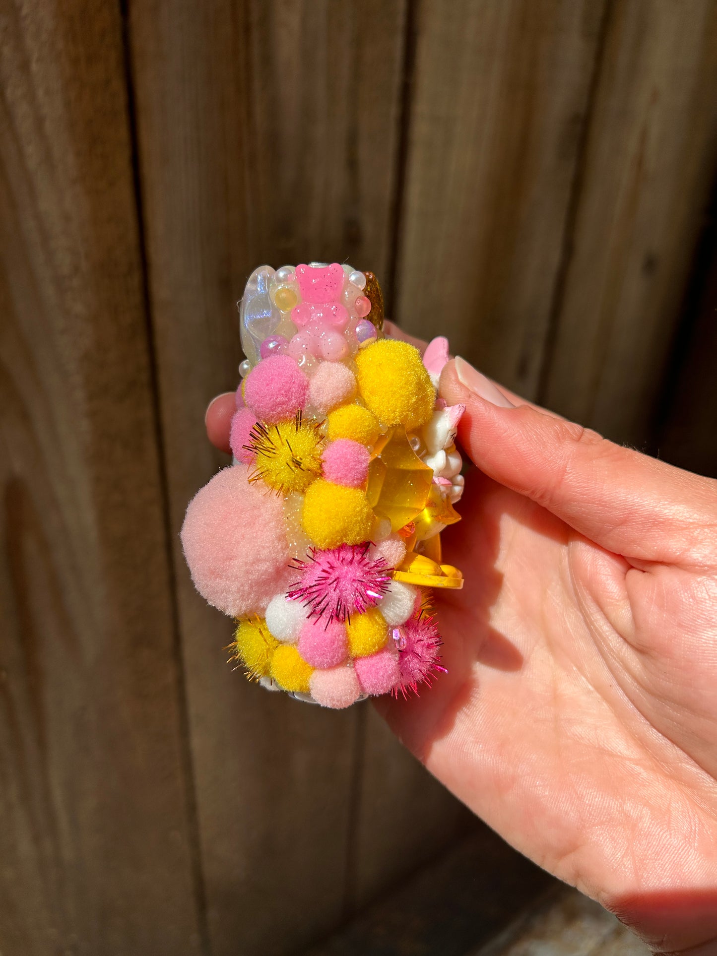 Vintage Happy Meal Toy Daisy Duck Fuzzy Squishy Lighter Case