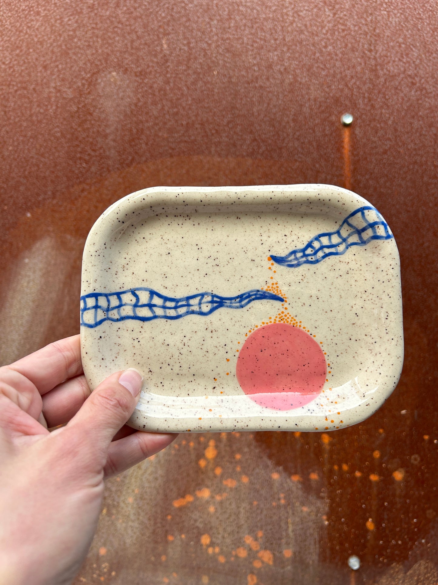 Falling Dots Rolling Tray 2