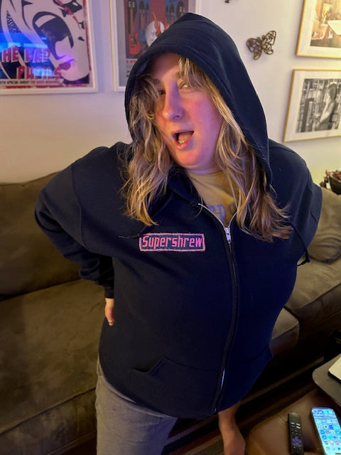 Supershrew Zip Up Hoodie Navy XL