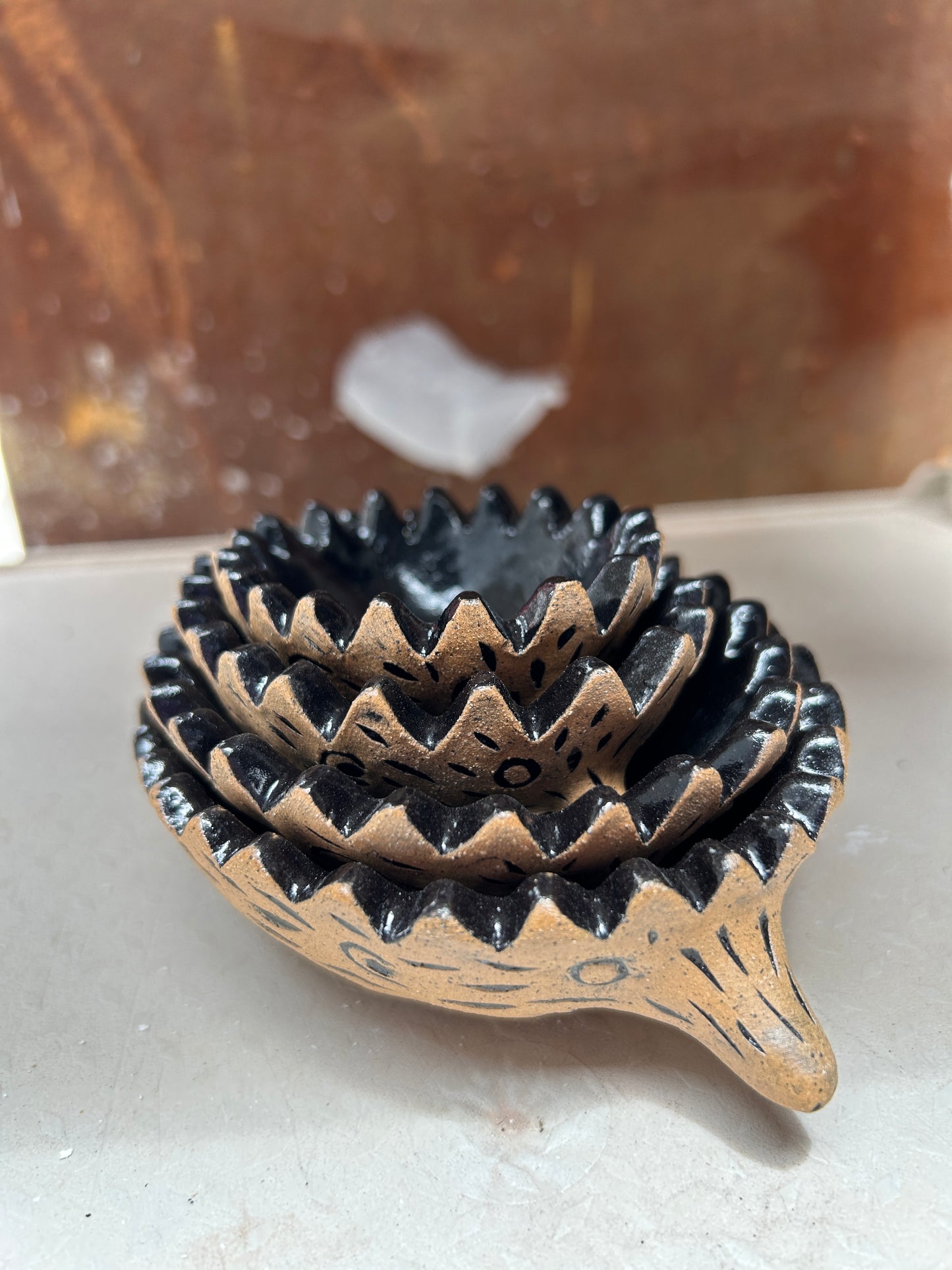 Stacking Hedgehog Ashtrays