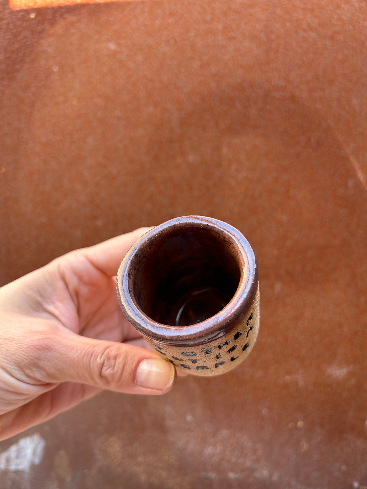 My Other Body is a Temple Shot Glass - Plum