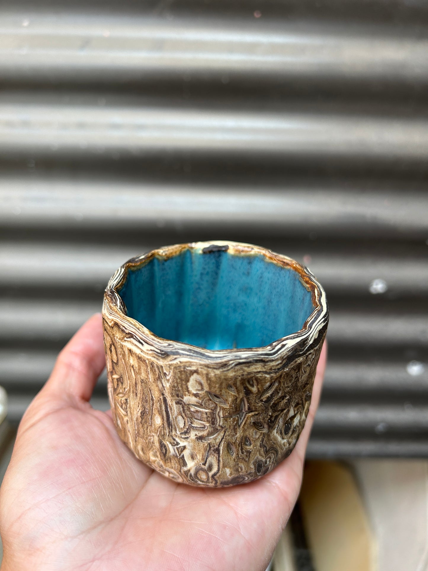 Carved Marbled Cup