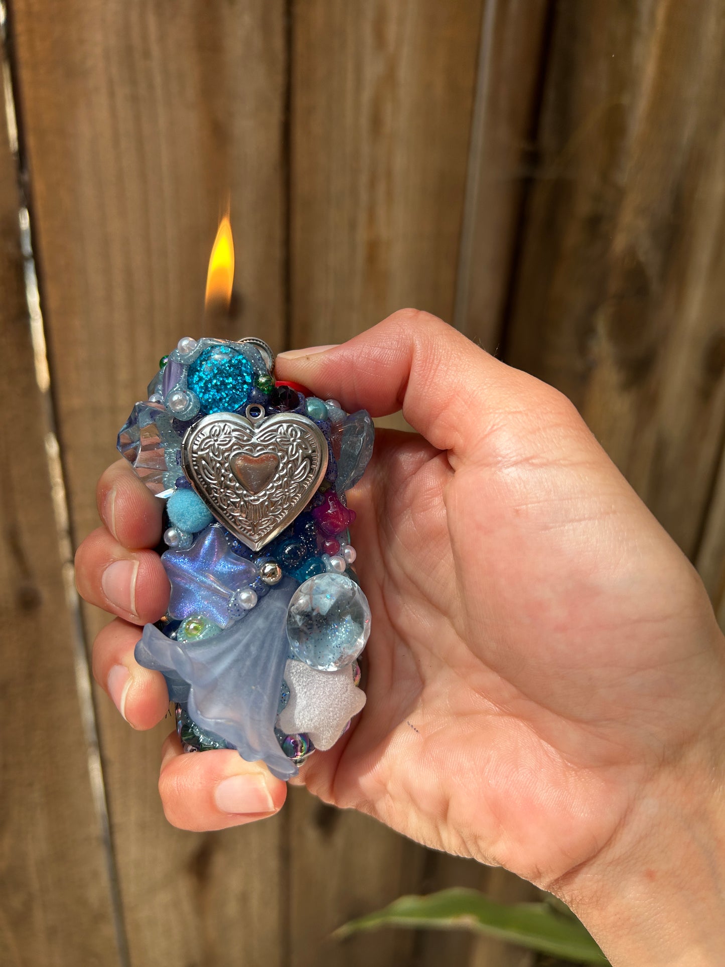 Baby Blues Locket Lighter Case