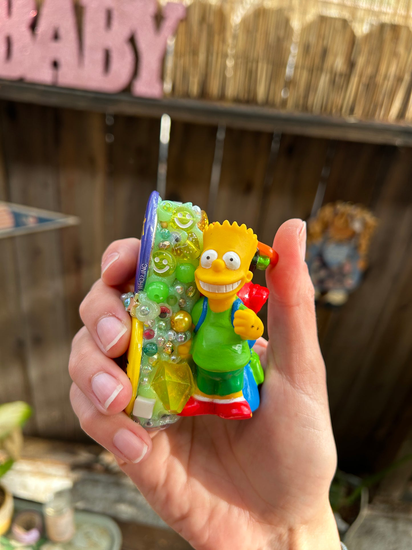 Vintage Bart Simpson Happy Meal Toy Lighter Case