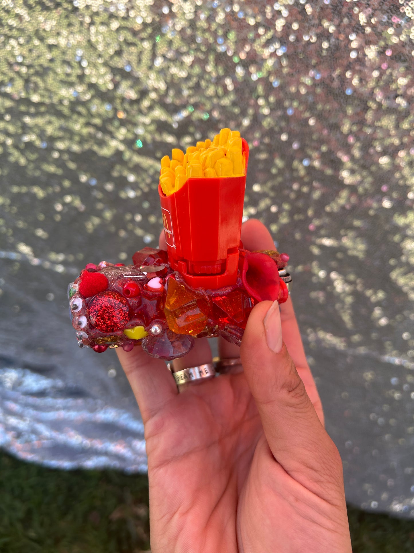 French Fries Transformers Vintage 90’s Happy Meal Toy Lighter Case