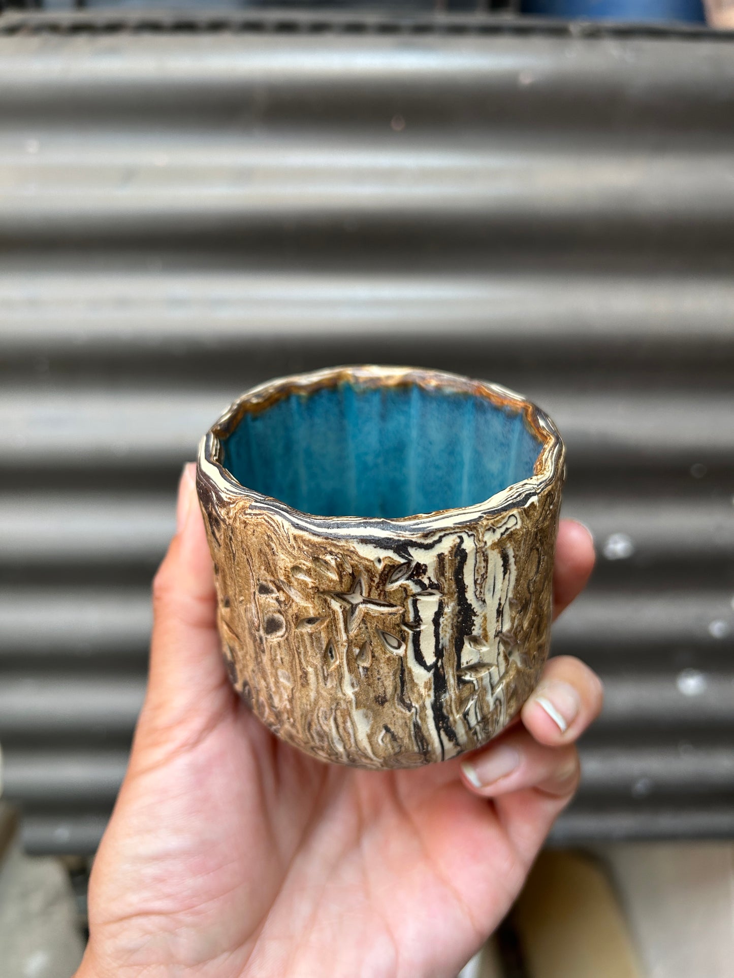 Carved Marbled Cup