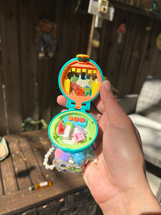Polly Pocket Locket Lighter Case - Teal