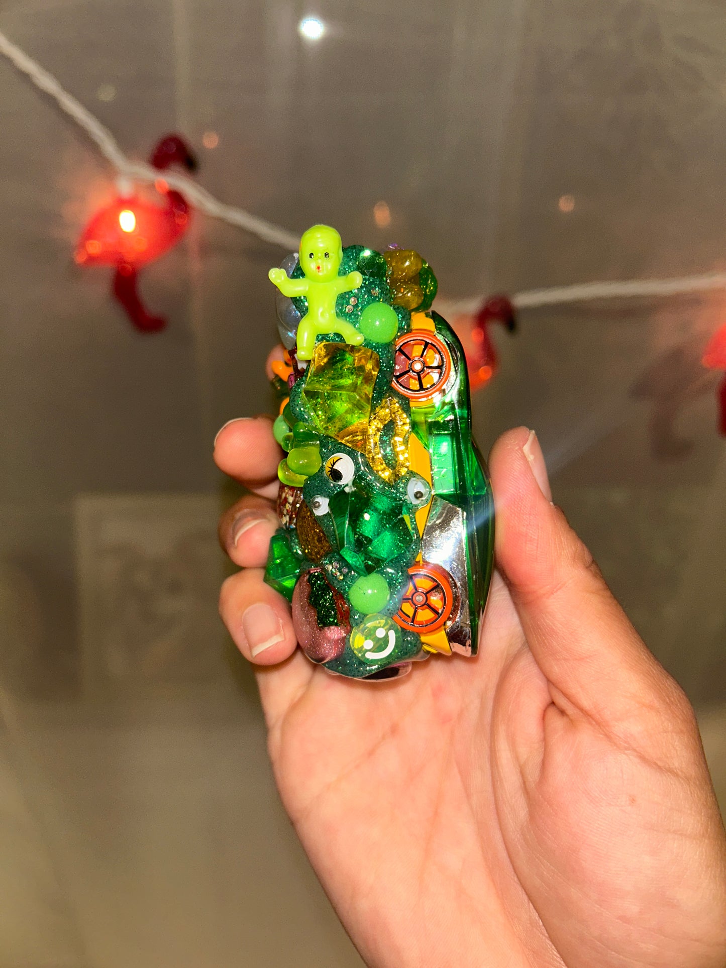 Slime Green Hot Wheelz Lighter Case