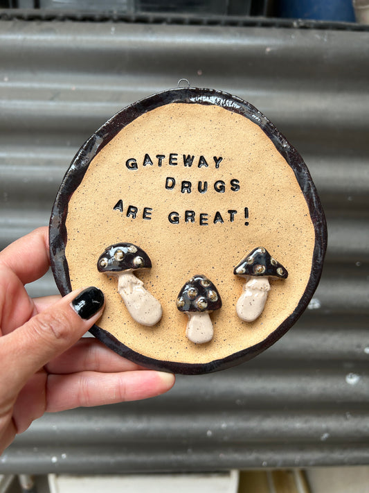 Gateway Drugs Are Great Wall Art - Black