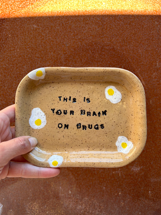 This is Your Brain on Drugs Rolling Tray