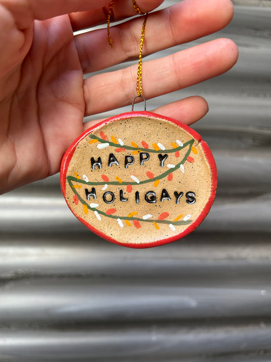 Happy Holigays Lights Ornament
