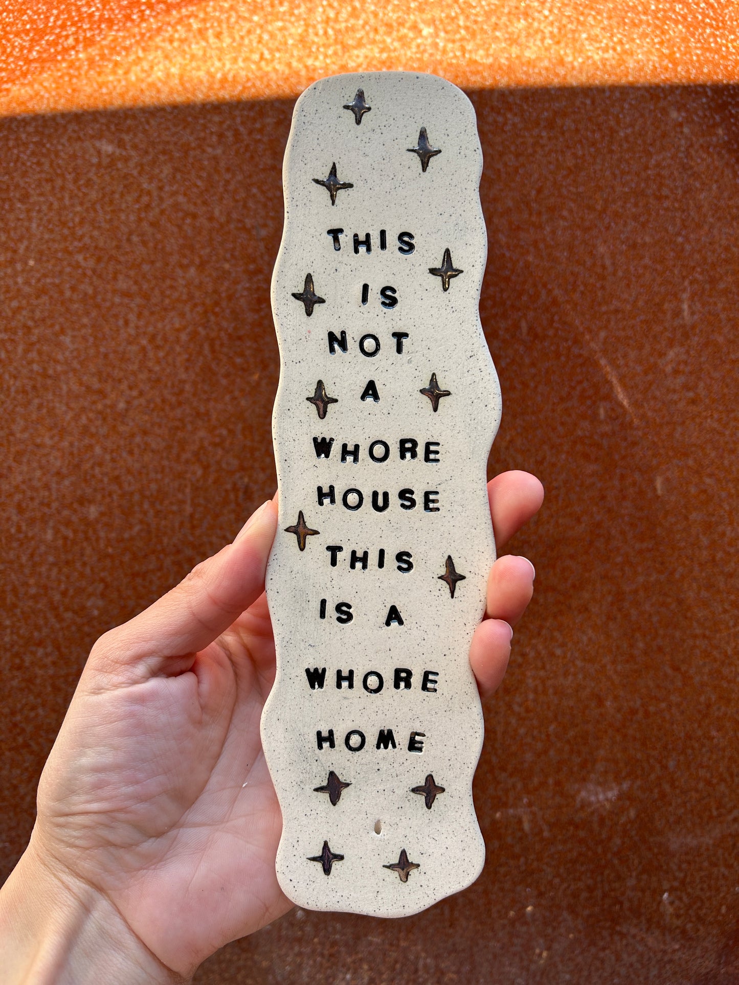 This is a Wh*re Home Incense Holder Sparkles 2
