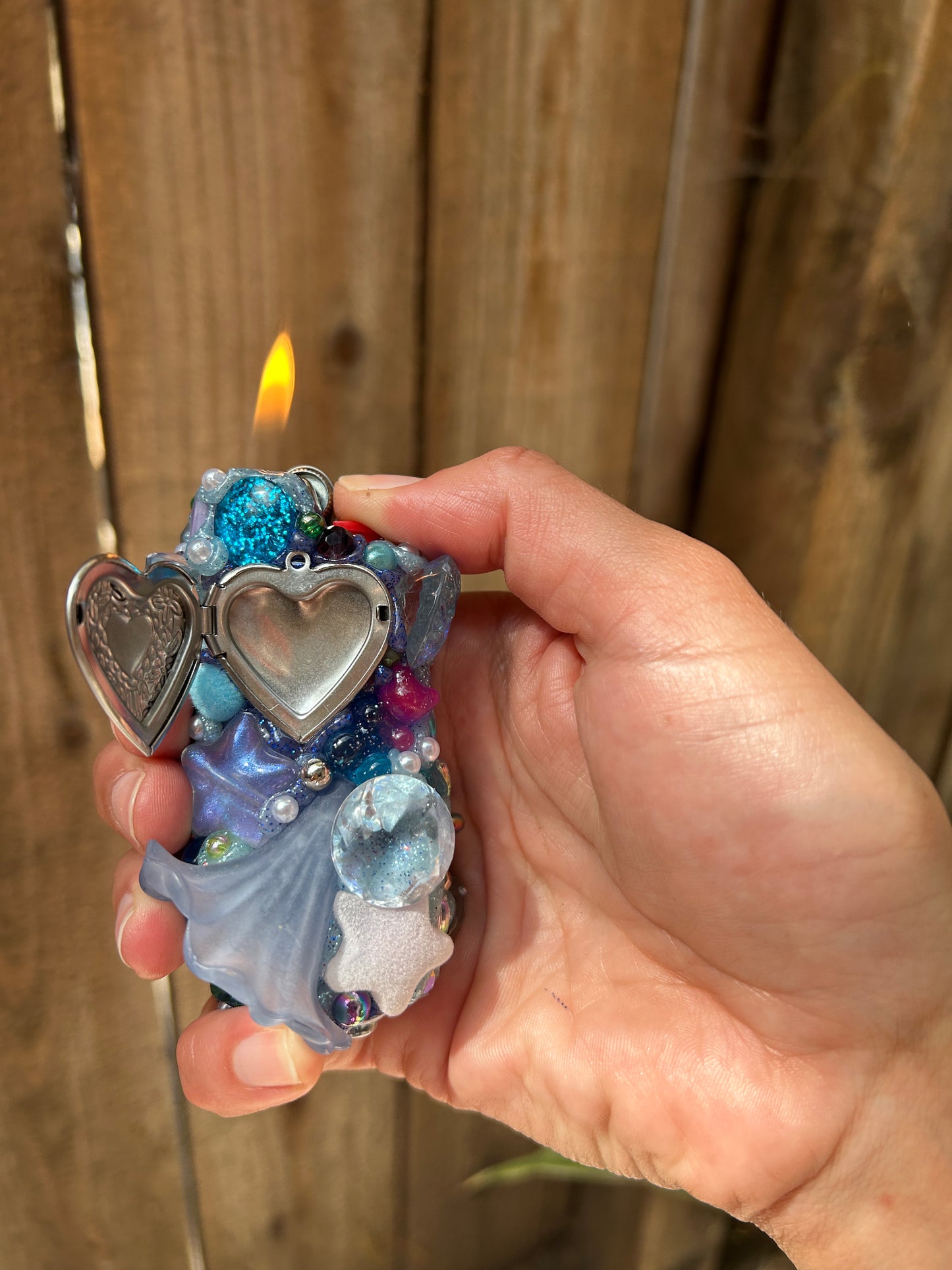 Baby Blues Locket Lighter Case