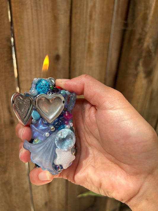 Baby Blues Locket Lighter Case