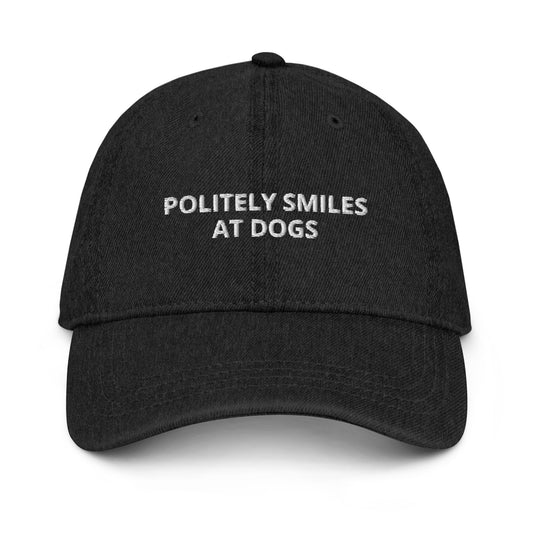 Politely Smiles at Dogs Hat